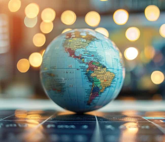 photo d'un globe terrestre